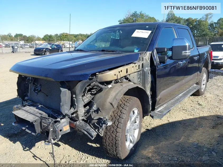 2022 FORD F-150 VIN 1FTFW1E86NFB90081 — фото 2