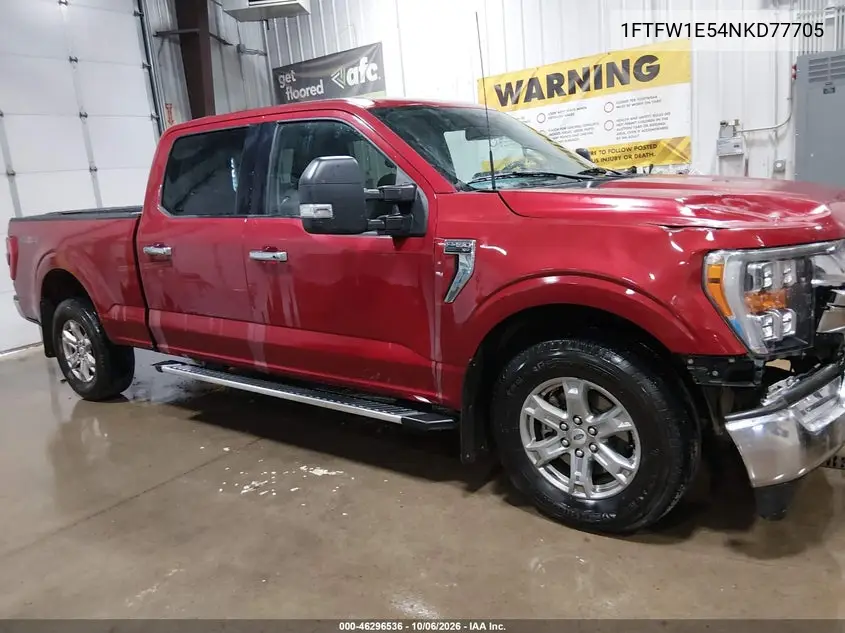 FORD F-150 2022, VIN 1FTFW1E54NKD77705