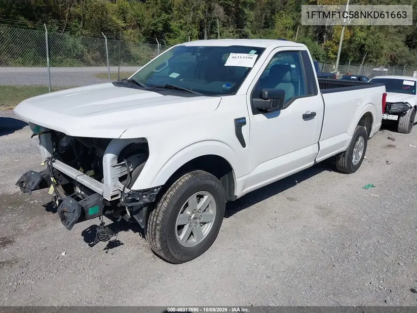 2022 FORD F-150 VIN 1FTMF1C58NKD61663 — фото 2