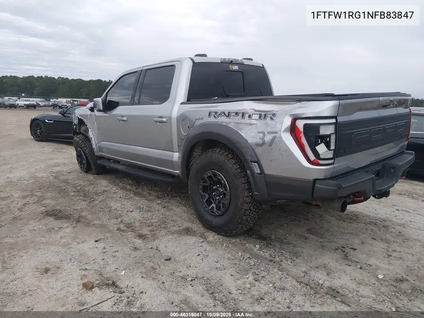 2022 FORD F-150 VIN 1FTFW1RG1NFB83847 — фото 3