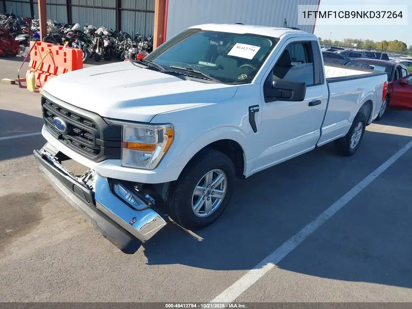 2022 FORD F-150 VIN 1FTMF1CB9NKD37264 — фото 2