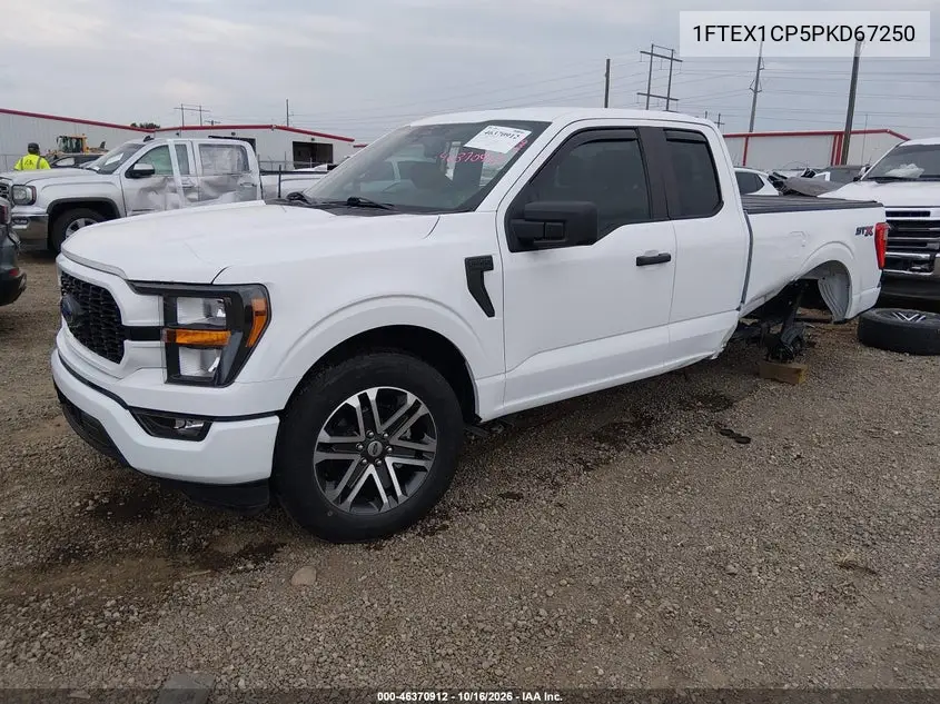 2023 FORD F-150 VIN 1FTEX1CP5PKD67250 — фото 2
