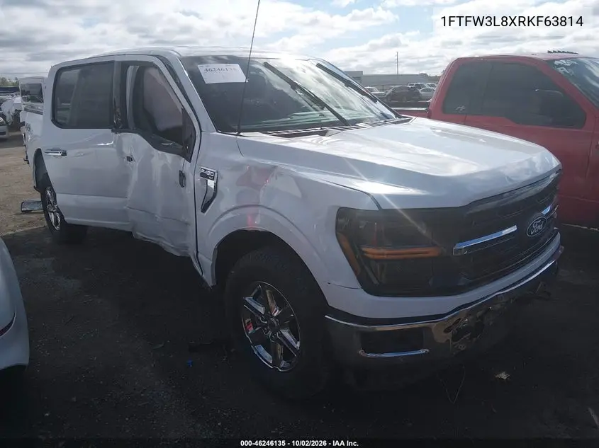 FORD F-150 2024, VIN 1FTFW3L8XRKF63814