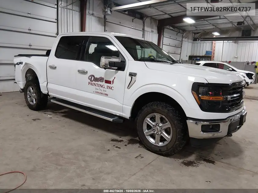 FORD F-150 2024, VIN 1FTFW3L82RKE04737