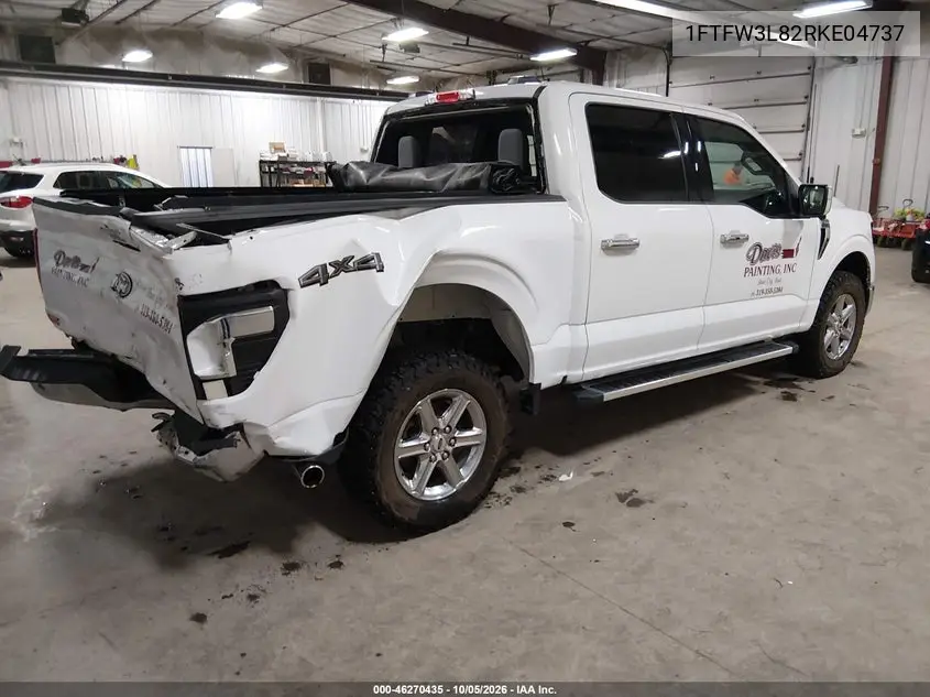 2024 FORD F-150 VIN 1FTFW3L82RKE04737 — фото 4