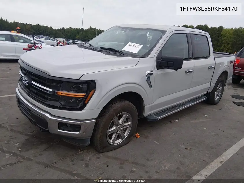 2024 FORD F-150 VIN 1FTFW3L55RKF54170 — фото 2