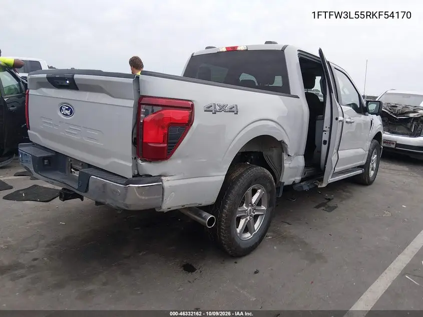 2024 FORD F-150 VIN 1FTFW3L55RKF54170 — фото 4