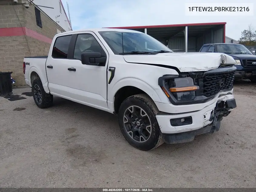 FORD F-150 2024, VIN 1FTEW2LP8RKE21216