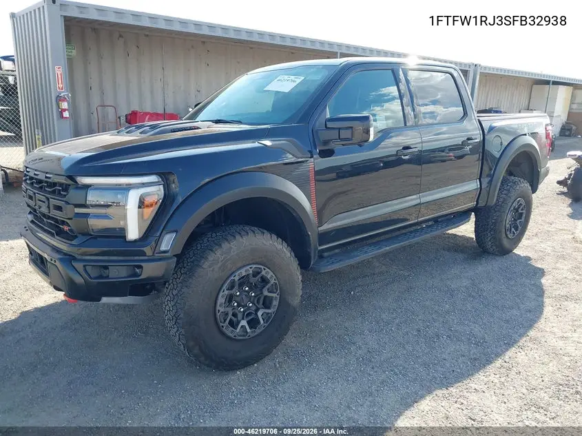FORD F-150 2025, VIN 1FTFW1RJ3SFB32938