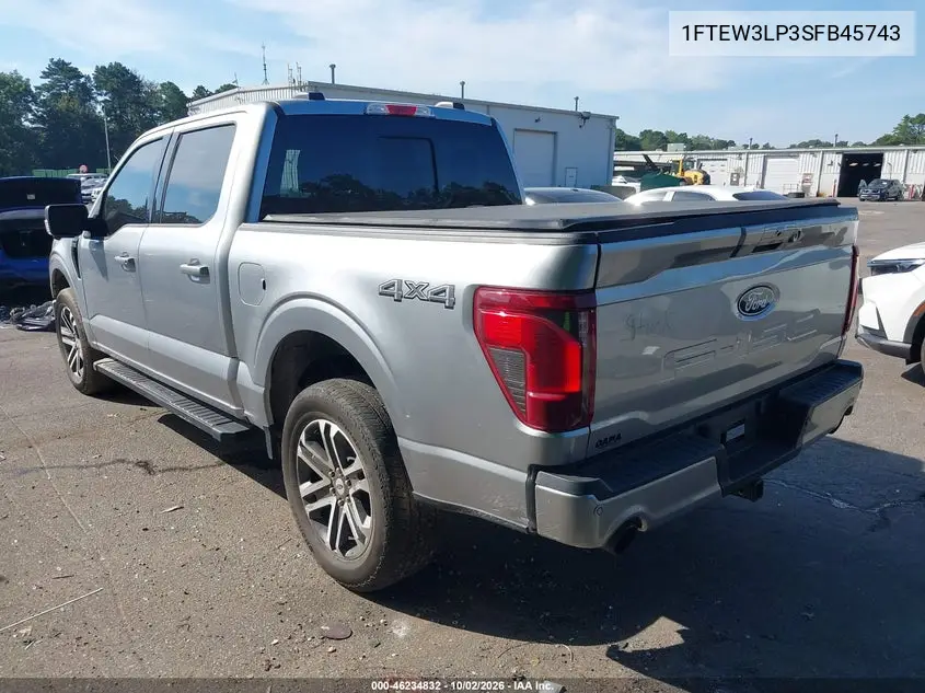 2025 FORD F-150 VIN 1FTEW3LP3SFB45743 — фото 3