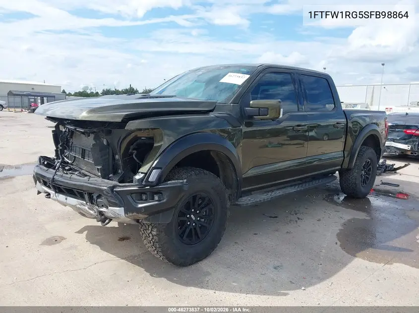 2025 FORD F-150 VIN 1FTFW1RG5SFB98864 — фото 2