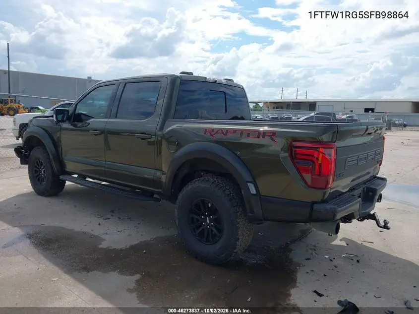 2025 FORD F-150 VIN 1FTFW1RG5SFB98864 — фото 3