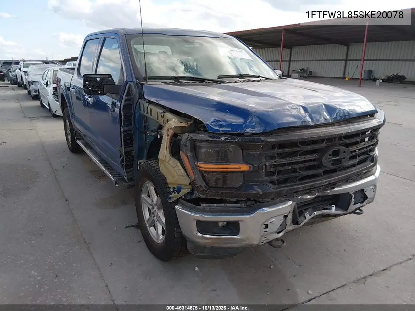 FORD F-150 2025, VIN 1FTFW3L85SKE20078