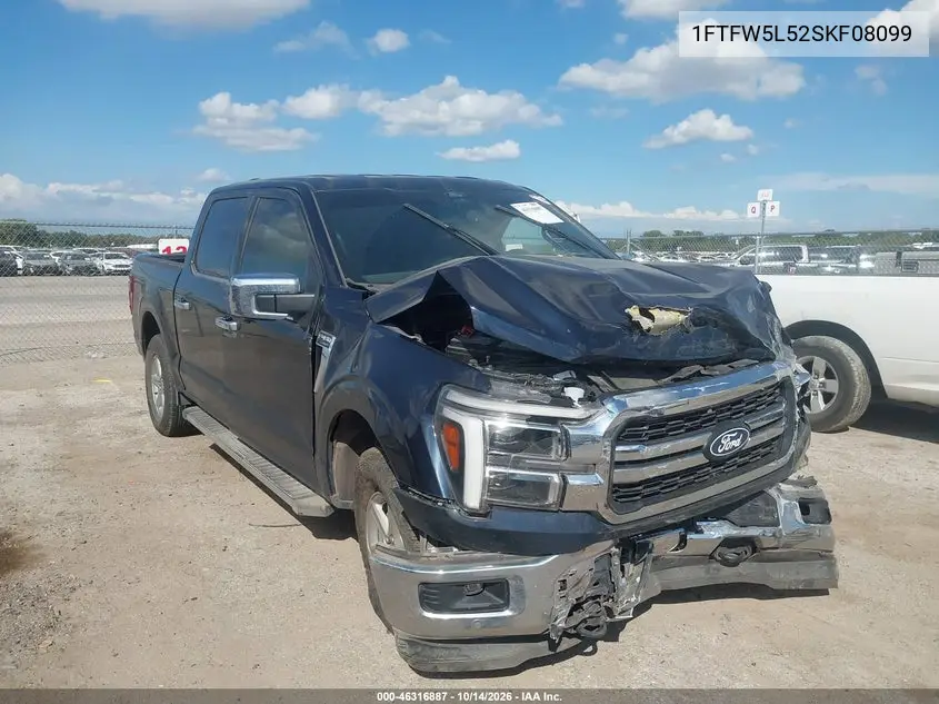 FORD F-150 2025, VIN 1FTFW5L52SKF08099