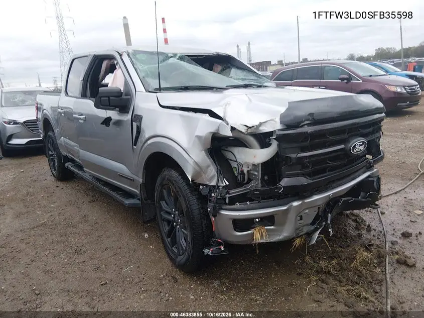 FORD F-150 2025, VIN 1FTFW3LD0SFB35598