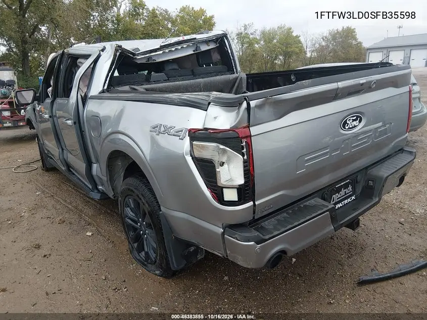 2025 FORD F-150 VIN 1FTFW3LD0SFB35598 — фото 3