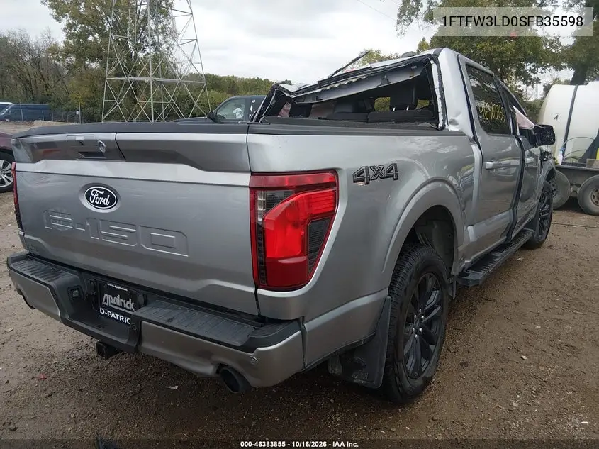 2025 FORD F-150 VIN 1FTFW3LD0SFB35598 — фото 4