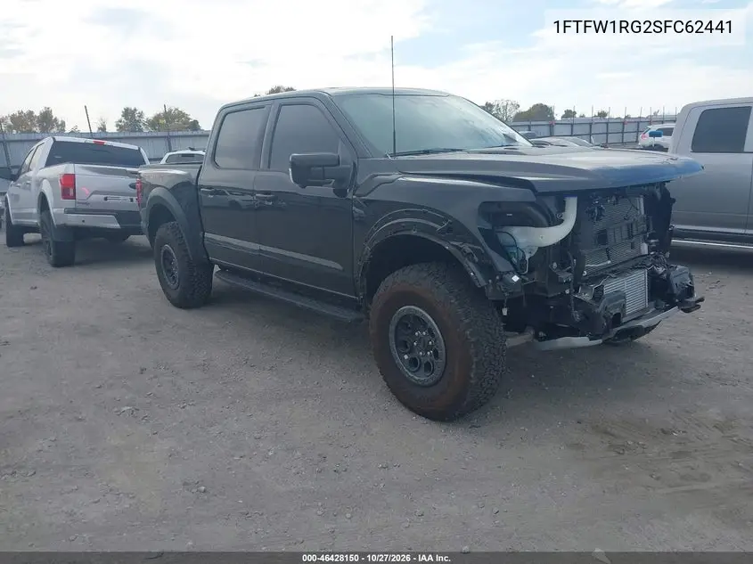 FORD F-150 2025, VIN 1FTFW1RG2SFC62441
