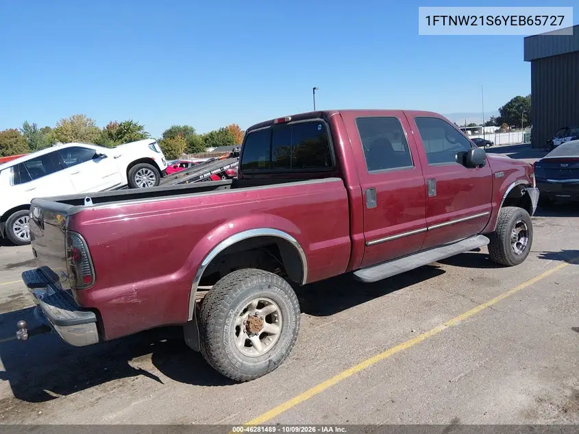 2000 FORD F250 VIN 1FTNW21S6YEB65727 — фото 4