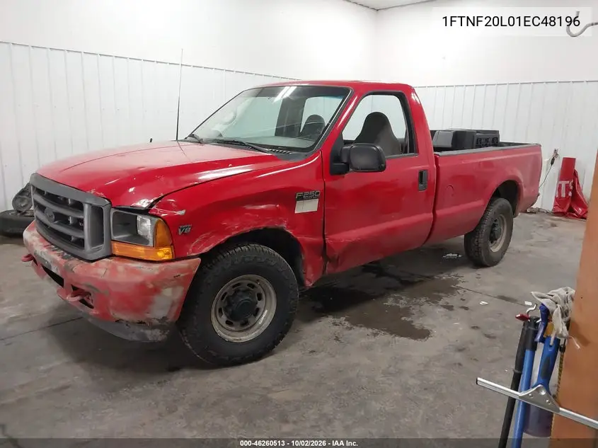 2001 FORD F250 VIN 1FTNF20L01EC48196 — фото 2
