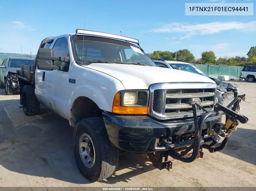 FORD F250 2001, VIN 1FTNX21F01EC94441