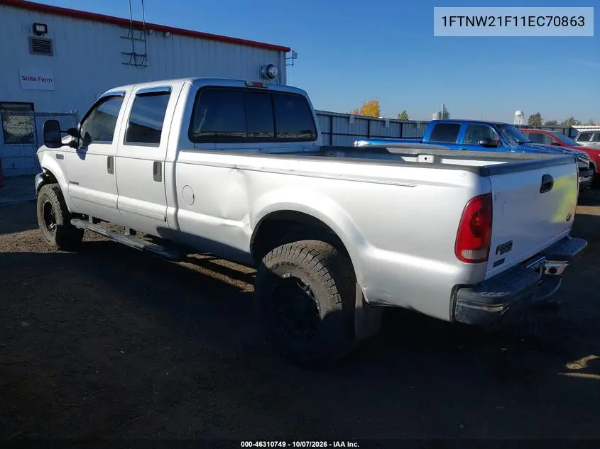 2001 FORD F250 VIN 1FTNW21F11EC70863 — фото 3