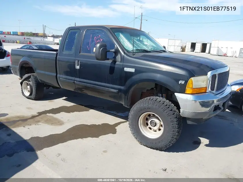 FORD F250 2001, VIN 1FTNX21S01EB77519