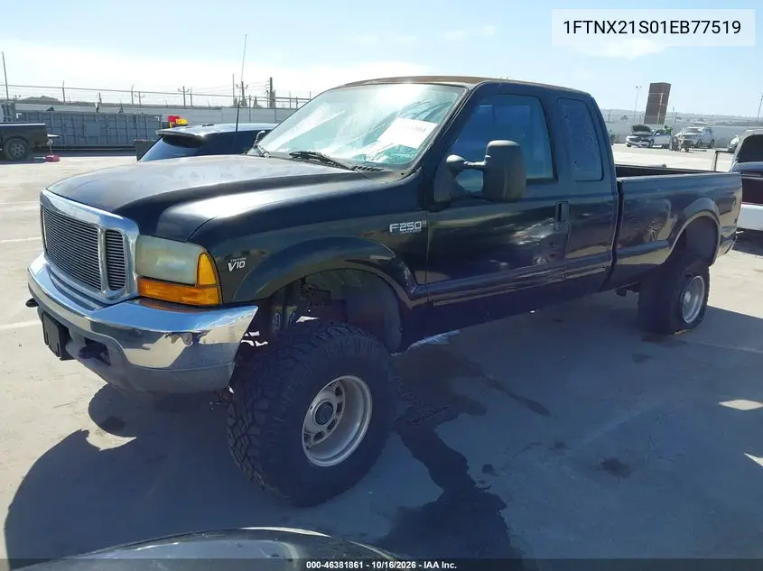 2001 FORD F250 VIN 1FTNX21S01EB77519 — фото 2