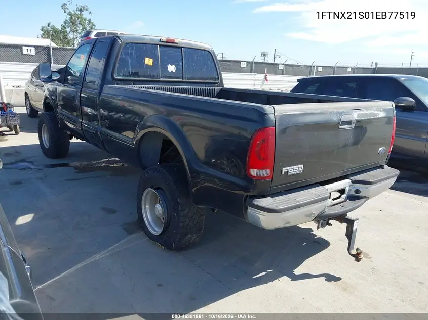 2001 FORD F250 VIN 1FTNX21S01EB77519 — фото 3