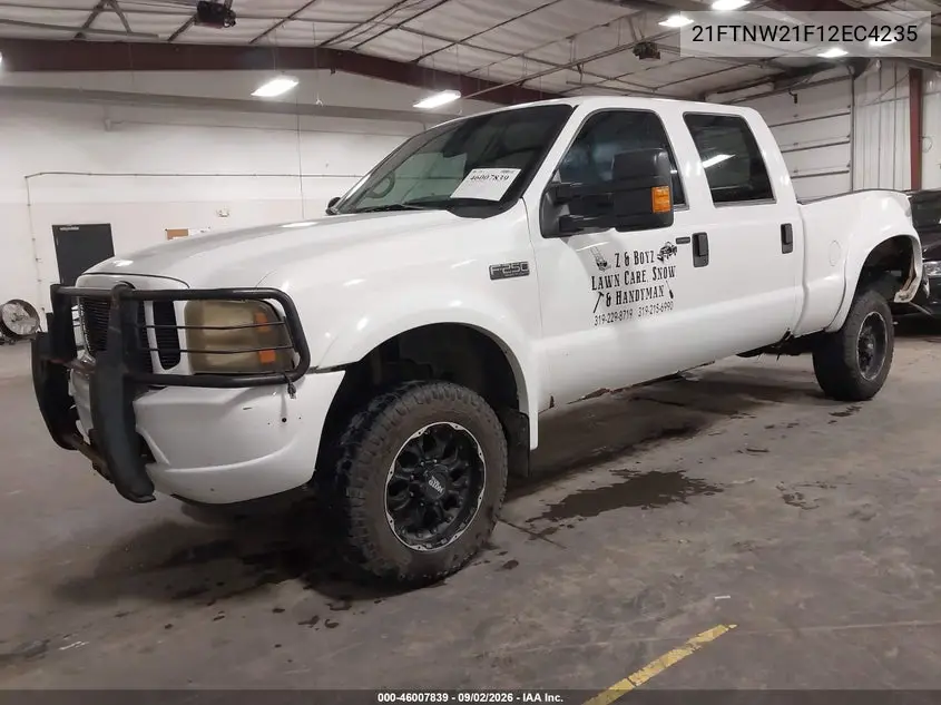 2002 FORD F250 VIN 1FTNW21F12EC42353 — фото 2