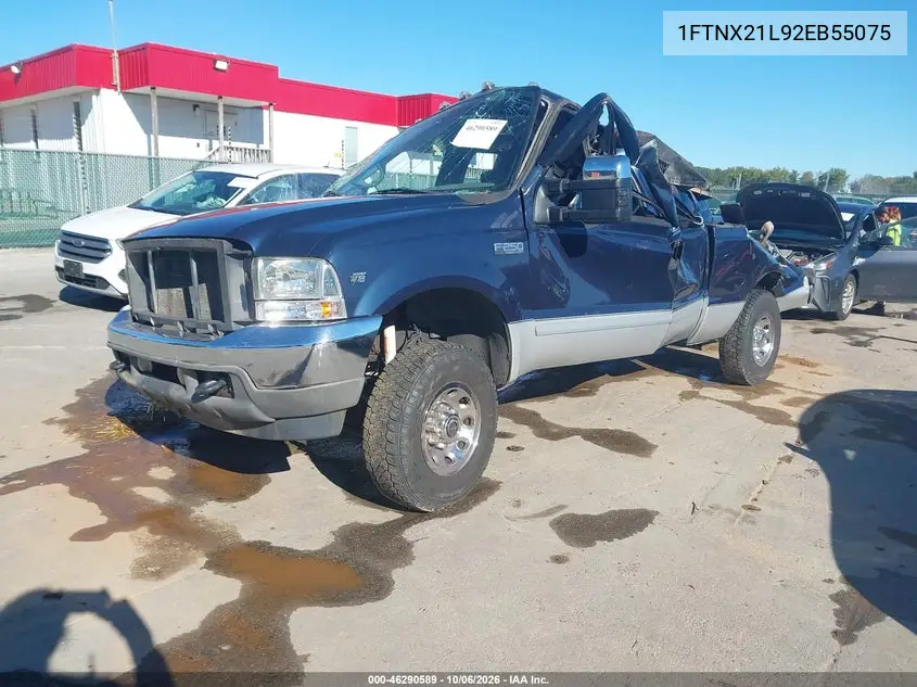 2002 FORD F250 VIN 1FTNX21L92EB55075 — фото 2