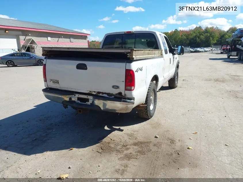 2003 FORD F250 VIN 3FTNX21L63MB20912 — фото 4
