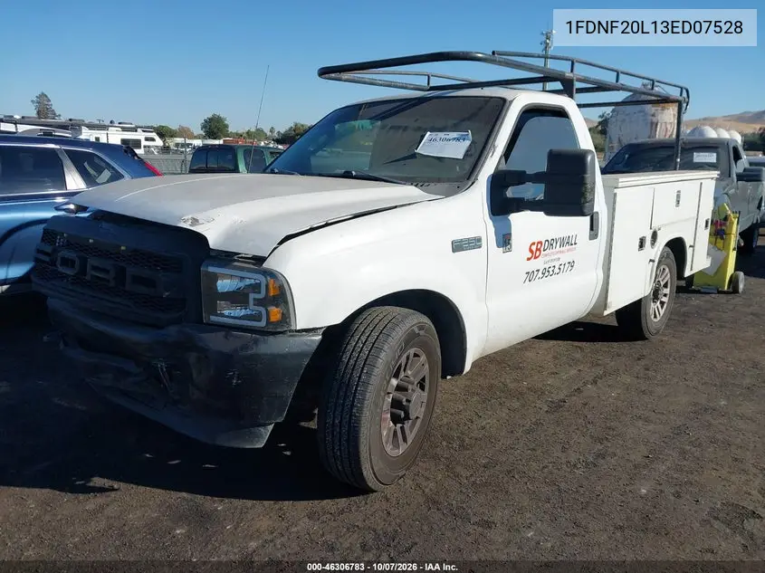 2003 FORD F250 VIN 1FDNF20L13ED07528 — фото 2