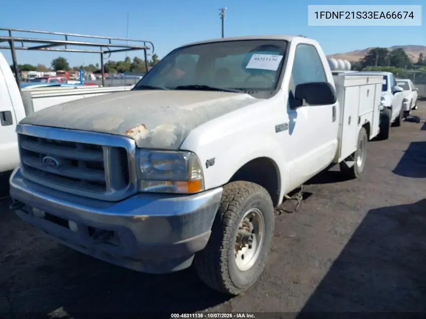 2003 FORD F250 VIN 1FDNF21S33EA66674 — фото 2