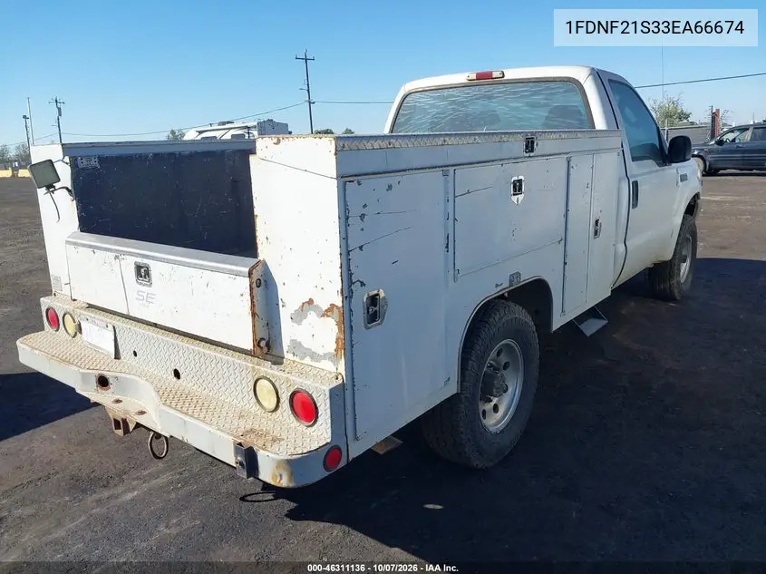 2003 FORD F250 VIN 1FDNF21S33EA66674 — фото 4