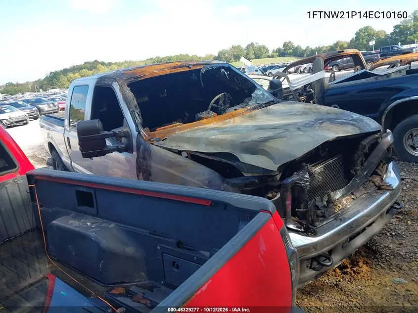 FORD F250 2004, VIN 1FTNW21P14EC10160