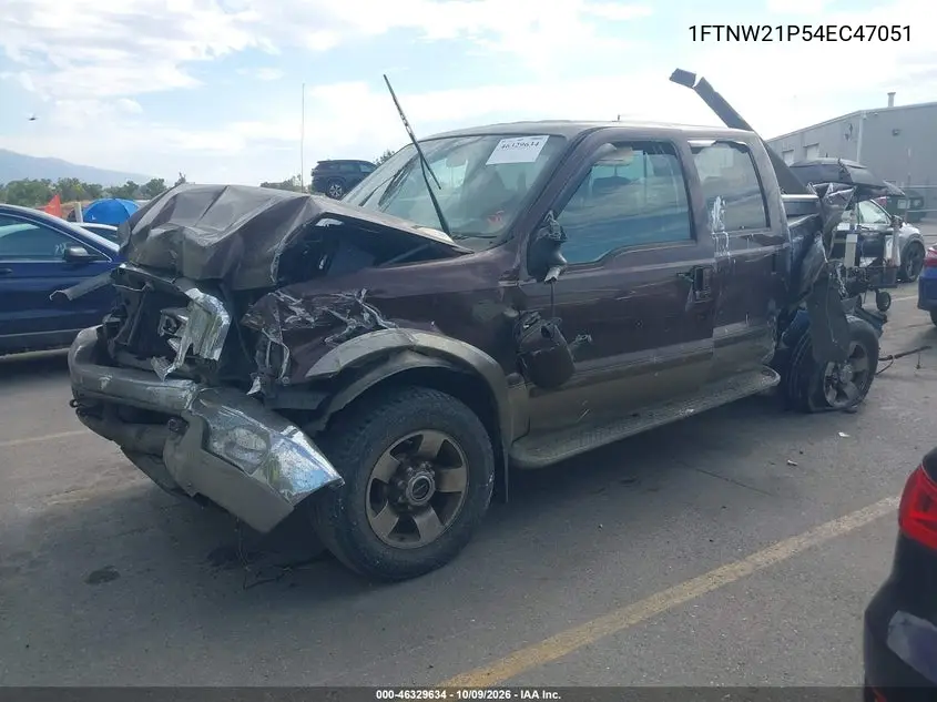 2004 FORD F250 VIN 1FTNW21P54EC47051 — фото 2