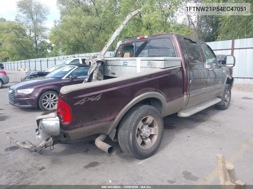 2004 FORD F250 VIN 1FTNW21P54EC47051 — фото 4
