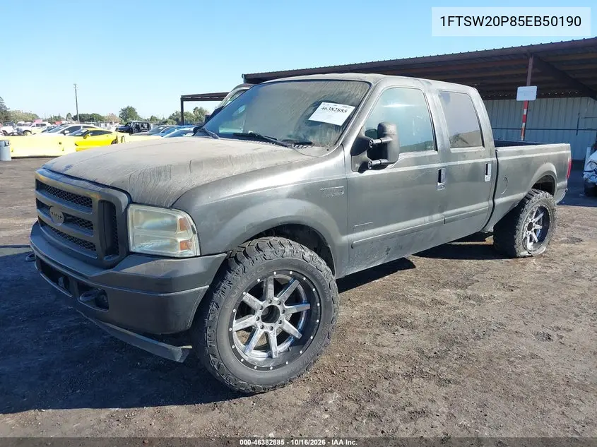 2005 FORD F250 VIN 1FTSW20P85EB50190 — фото 2