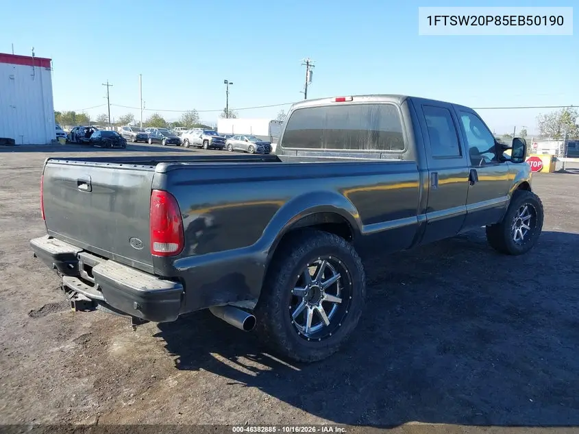2005 FORD F250 VIN 1FTSW20P85EB50190 — фото 4