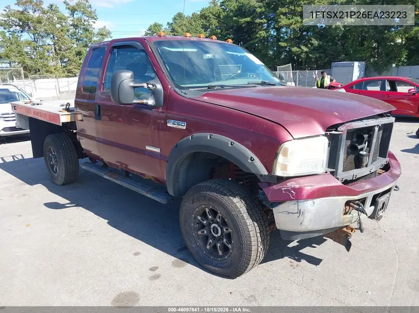 FORD F250 2006, VIN 1FTSX21P26EA23223
