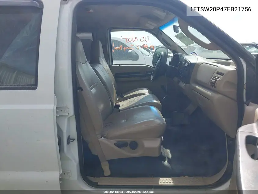 2007 FORD F250 VIN 1FTSW20P47EB21756 — фото 5