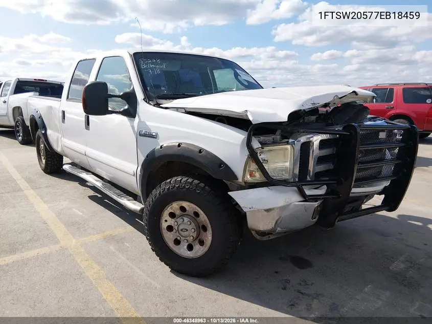 FORD F250 2007, VIN 1FTSW20577EB18459