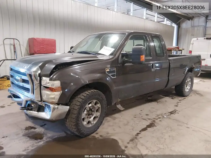 2008 FORD F250 VIN 1FTSX205X8EE28006 — фото 2
