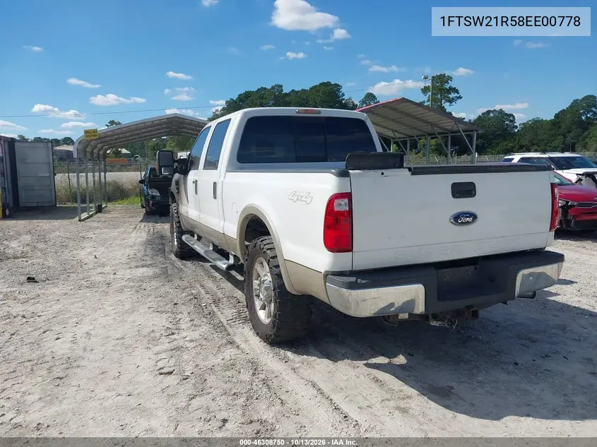2008 FORD F250 VIN 1FTSW21R58EE00778 — фото 3