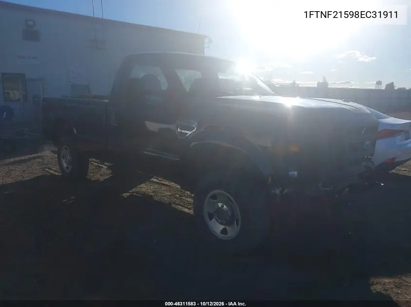 FORD F250 2008, VIN 1FTNF21598EC31911
