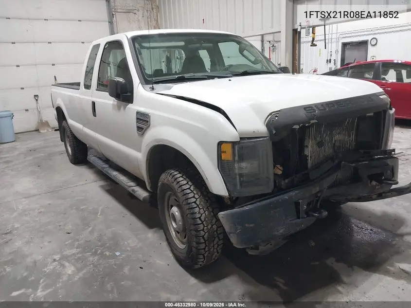 FORD F250 2008, VIN 1FTSX21R08EA11852
