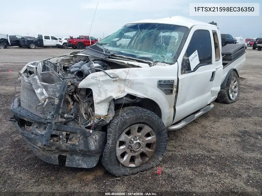 2008 FORD F250 VIN 1FTSX21598EC36350 — фото 2