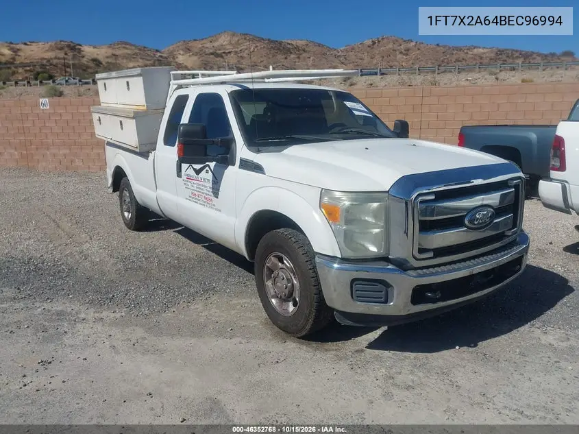 FORD F250 2011, VIN 1FT7X2A64BEC96994