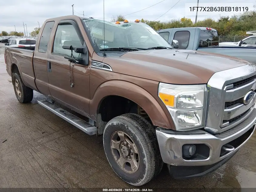 FORD F250 2011, VIN 1FT7X2B63BEB18119